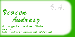 vivien andresz business card